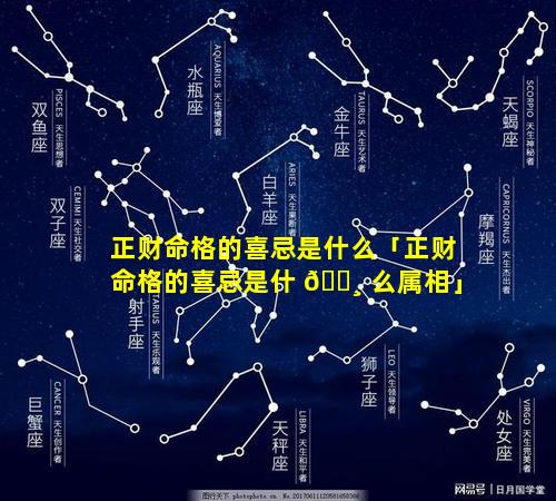 正财命格的喜忌是什么「正财命格的喜忌是什 🕸 么属相」